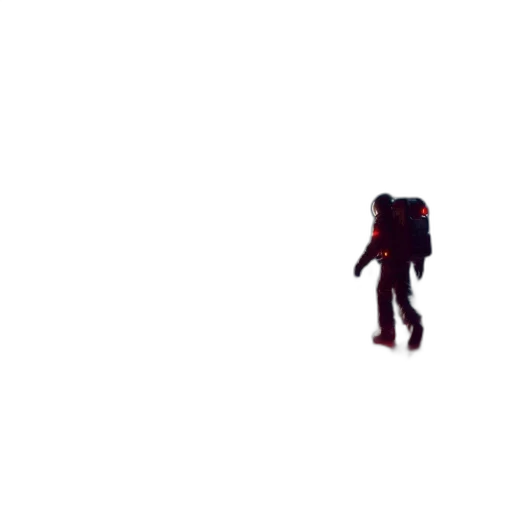 robot, jacket, creature, staff transparent PNG cut-out