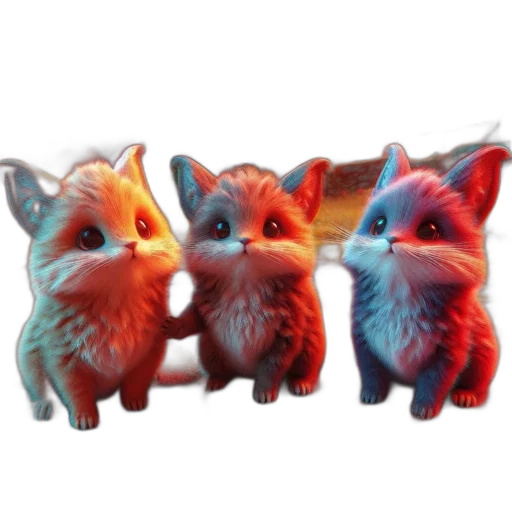 staff, animal, 3d render, concept art transparent PNG cut-out