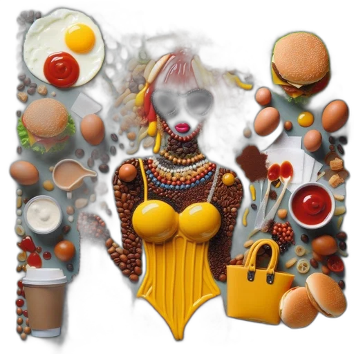 jewelry, food, mask, dress transparent PNG cut-out
