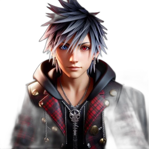 jacket, face, photorealistic, fantasy art transparent PNG cut-out