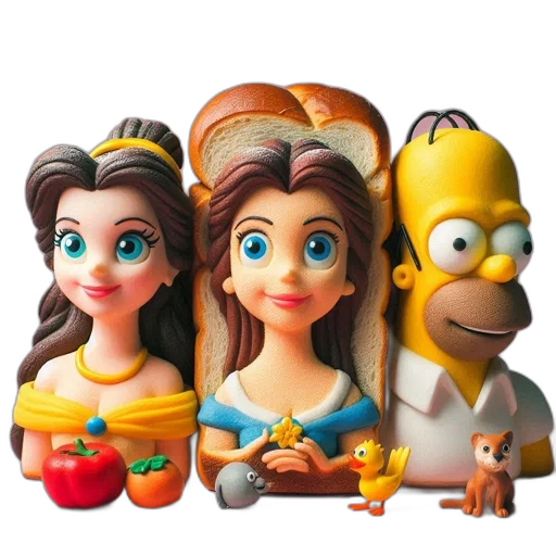 food, jewelry, 3d render, cartoon transparent PNG cut-out