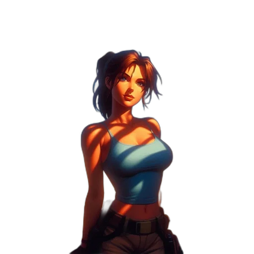dress, staff, comic book art, concept art transparent PNG cut-out