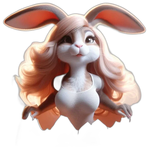 animal, staff, 3d render, concept art transparent PNG cut-out