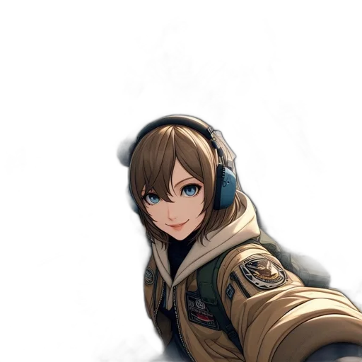 jacket, weapon, staff, robot transparent PNG cut-out