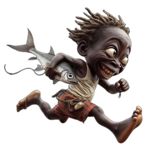 creature, concept art, fantasy art, 3d render transparent PNG cut-out