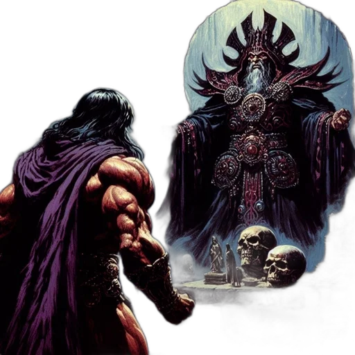 concept art, comic book art, fantasy art, dark transparent PNG cut-out