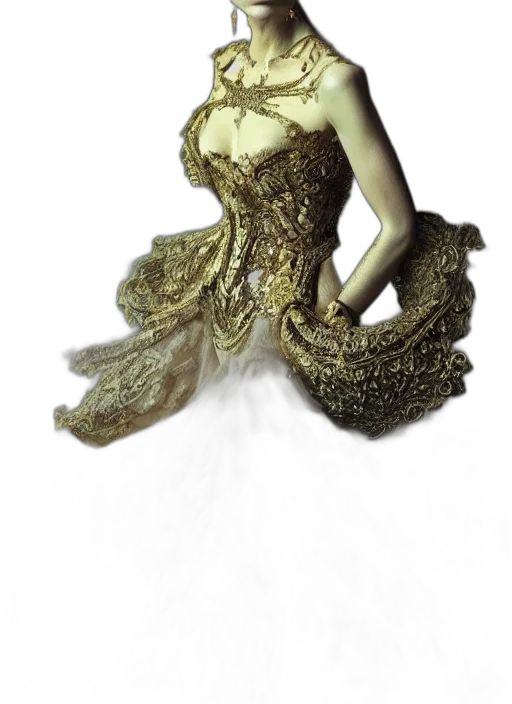 dress, jewelry, crown, mask transparent PNG cut-out