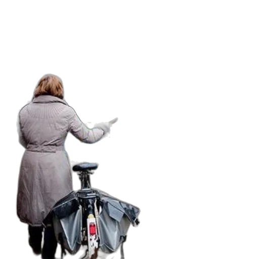 staff, umbrella, jacket, robot transparent PNG cut-out