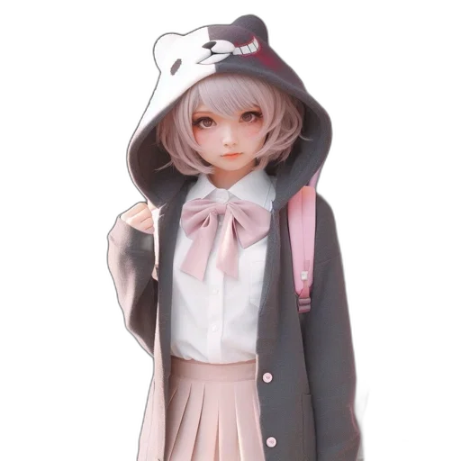 jacket, staff, creature, hat transparent PNG cut-out