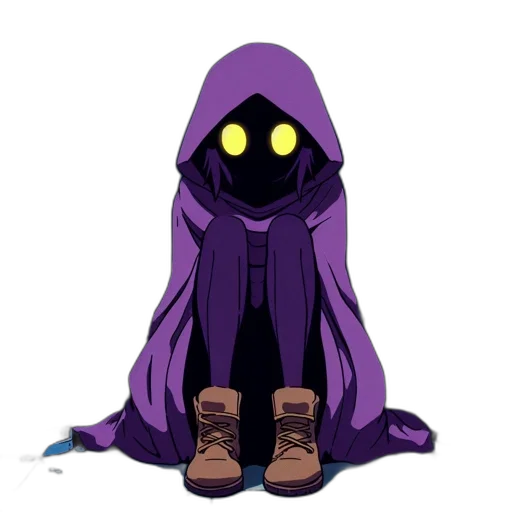 jacket, creature, mask, staff transparent PNG cut-out