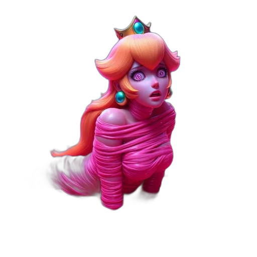 creature, staff, dress, weapon transparent PNG cut-out