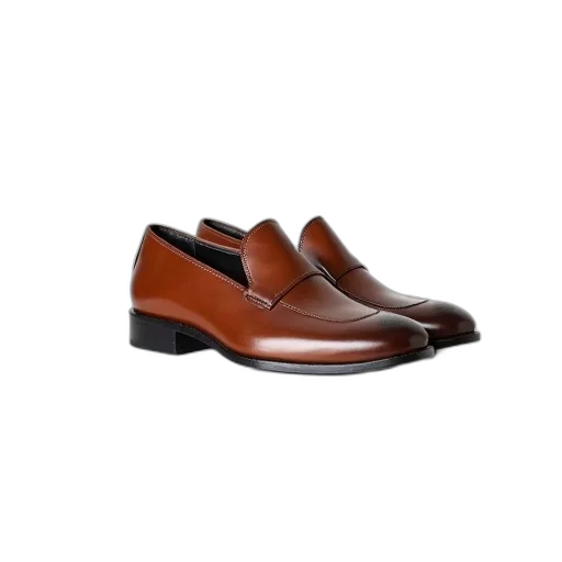 shoes, pair, brown, loafers transparent PNG cut-out