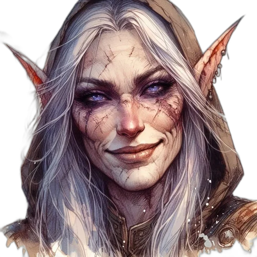 face, dragon, staff, fantasy art transparent PNG cut-out