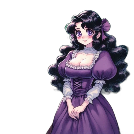 dress, staff, face, flower transparent PNG cut-out