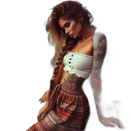dress, photorealistic, fantasy art, concept art transparent PNG cut-out
