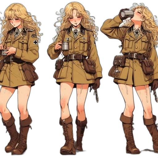 jacket, weapon, concept art, anime transparent PNG cut-out