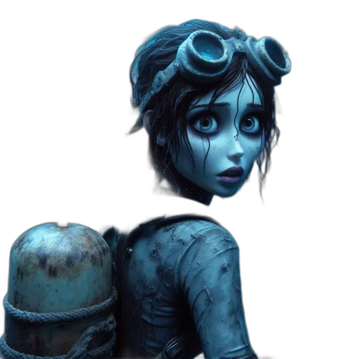 robot, staff, face, concept art transparent PNG cut-out
