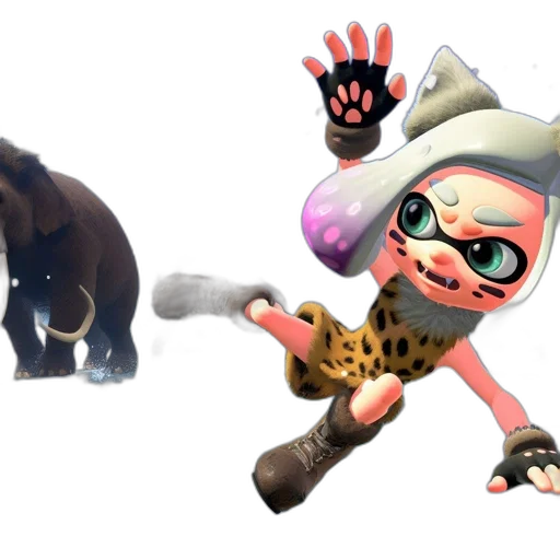 animal, creature, concept art, 3d render transparent PNG cut-out