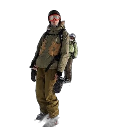 jacket, staff, concept art, 3d render transparent PNG cut-out