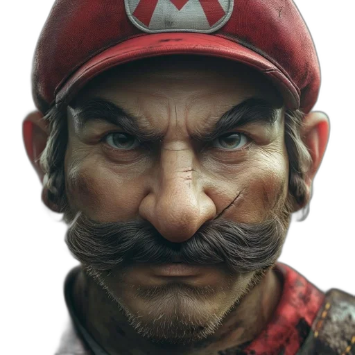 face, hat, mask, staff transparent PNG cut-out