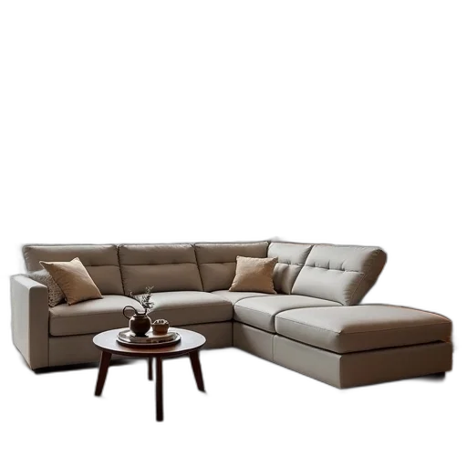 furniture, 3d render, photorealistic, earth tones transparent PNG cut-out