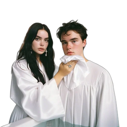 jacket, dress, vaporwave, photorealistic transparent PNG cut-out