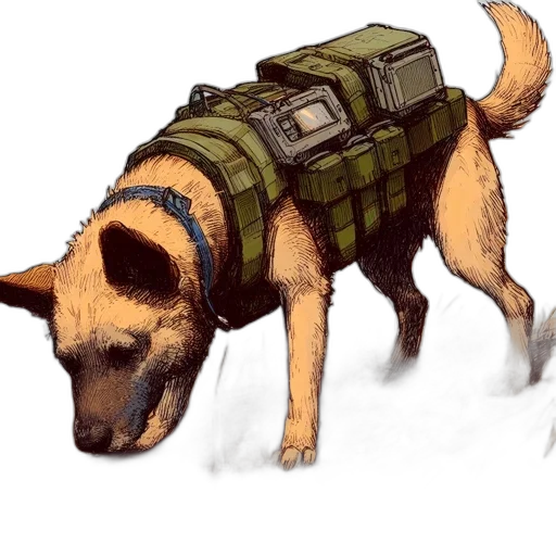 animal, jacket, weapon, creature transparent PNG cut-out