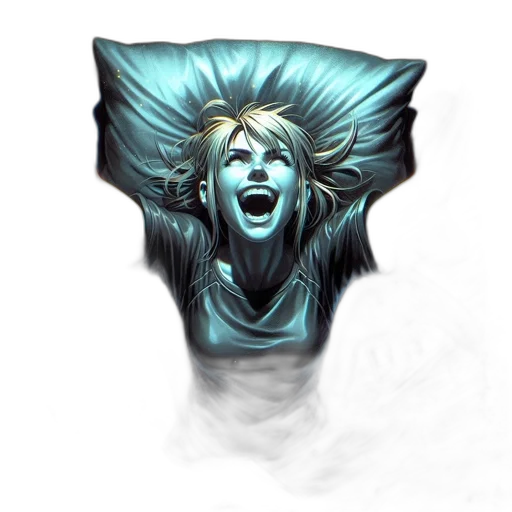 face, mask, hair, jacket transparent PNG cut-out