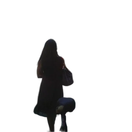 jacket, dress, staff, umbrella transparent PNG cut-out