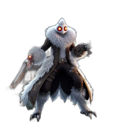 creature, staff, animal, jacket transparent PNG cut-out