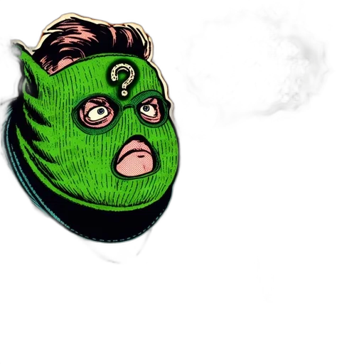 mask, creature, face, jacket transparent PNG cut-out