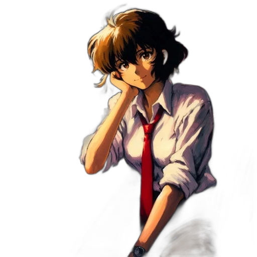 staff, jacket, face, weapon transparent PNG cut-out
