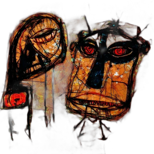 mask, face, robot, creature transparent PNG cut-out