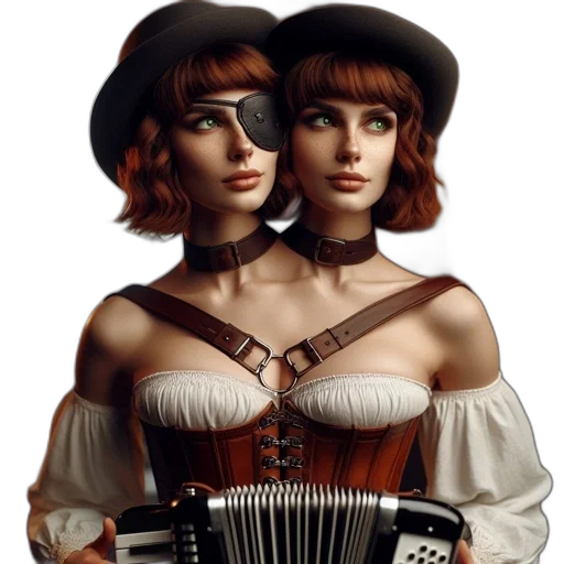 dress, hat, jewelry, face transparent PNG cut-out