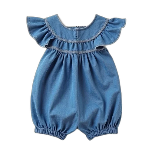 dress, blue, baby, denim transparent PNG cut-out