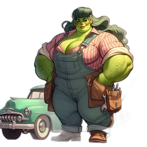 car, concept art, fantasy art, comic book art transparent PNG cut-out