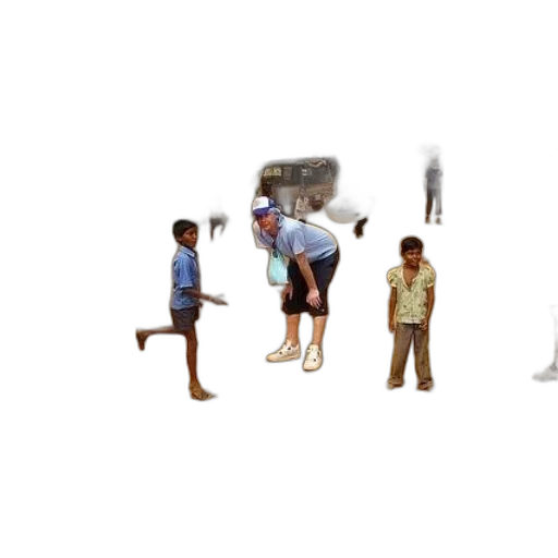 shoes, umbrella, staff, 3d render transparent PNG cut-out