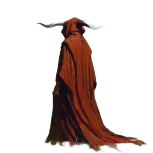 staff, dress, creature, mask transparent PNG cut-out