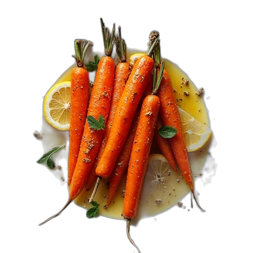 food, crown, roasted, carrots transparent PNG cut-out