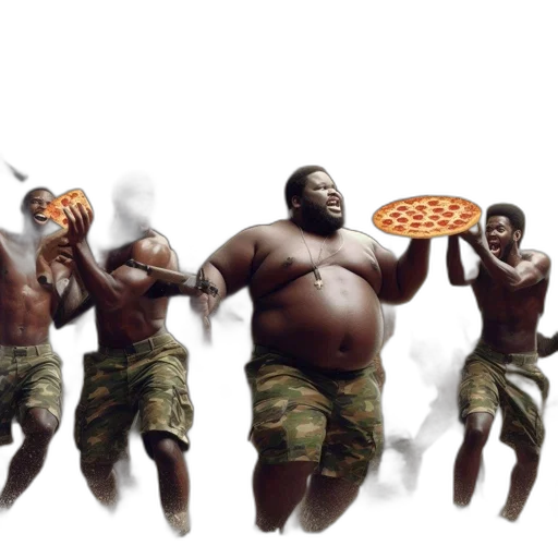 food, concept art, comic book art, photorealistic transparent PNG cut-out