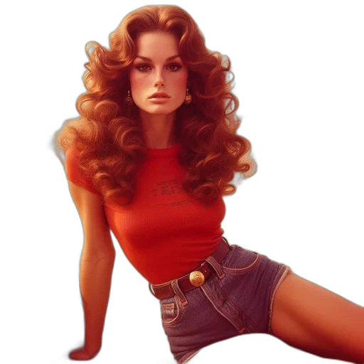 hair, photorealistic, comic book art, concept art transparent PNG cut-out