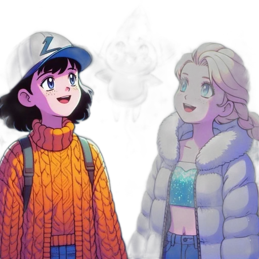 jacket, dress, hat, creature transparent PNG cut-out