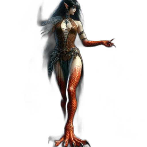 creature, dress, concept art, fantasy art transparent PNG cut-out