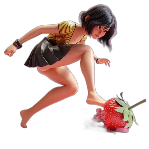 dress, food, concept art, photorealistic transparent PNG cut-out