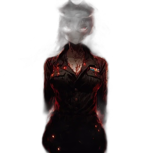 dress, jacket, robot, staff transparent PNG cut-out
