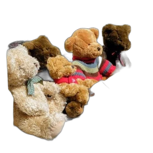 group, stuffed, teddy, bears transparent PNG cut-out