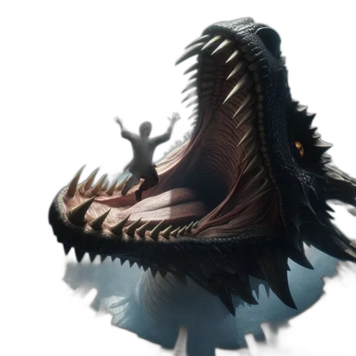 dragon, creature, animal, shoes transparent PNG cut-out