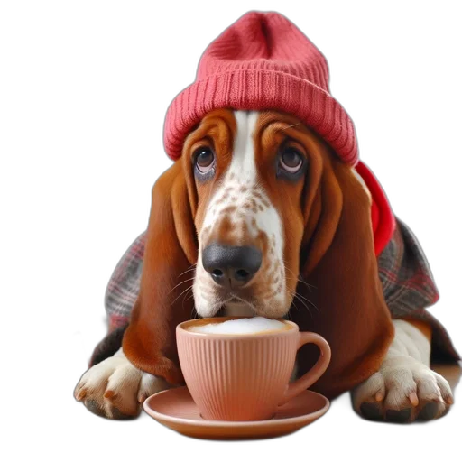 animal, hat, food, photorealistic transparent PNG cut-out