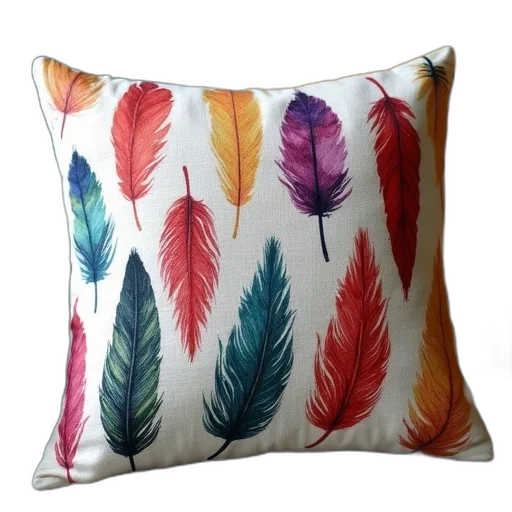 decorative, throw, pillows, colorful transparent PNG cut-out