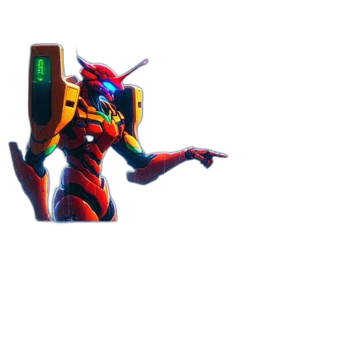 robot, dragon, weapon, creature transparent PNG cut-out